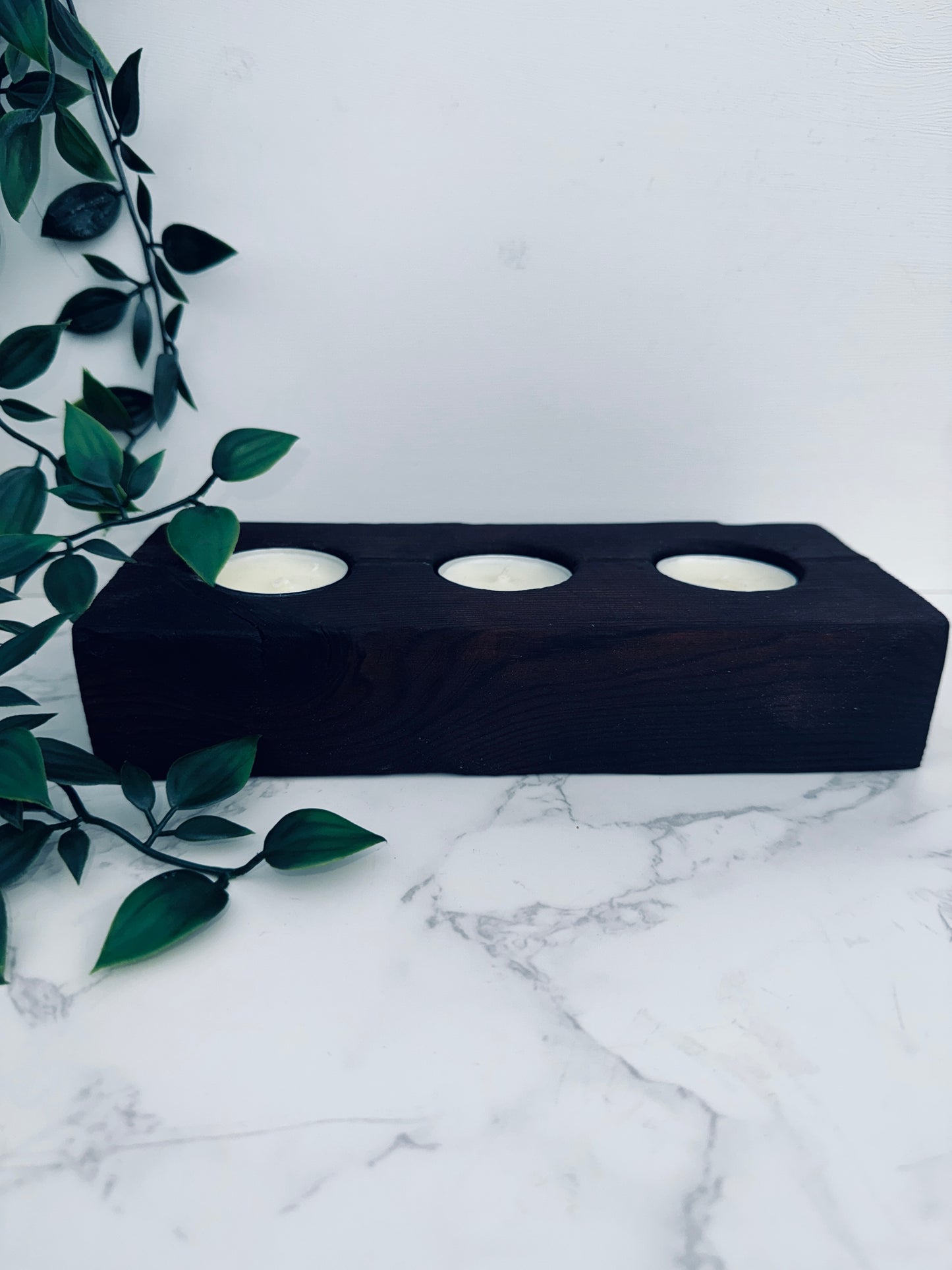 Triple Tea Light Holder – Bold Texture, Timeless Glow