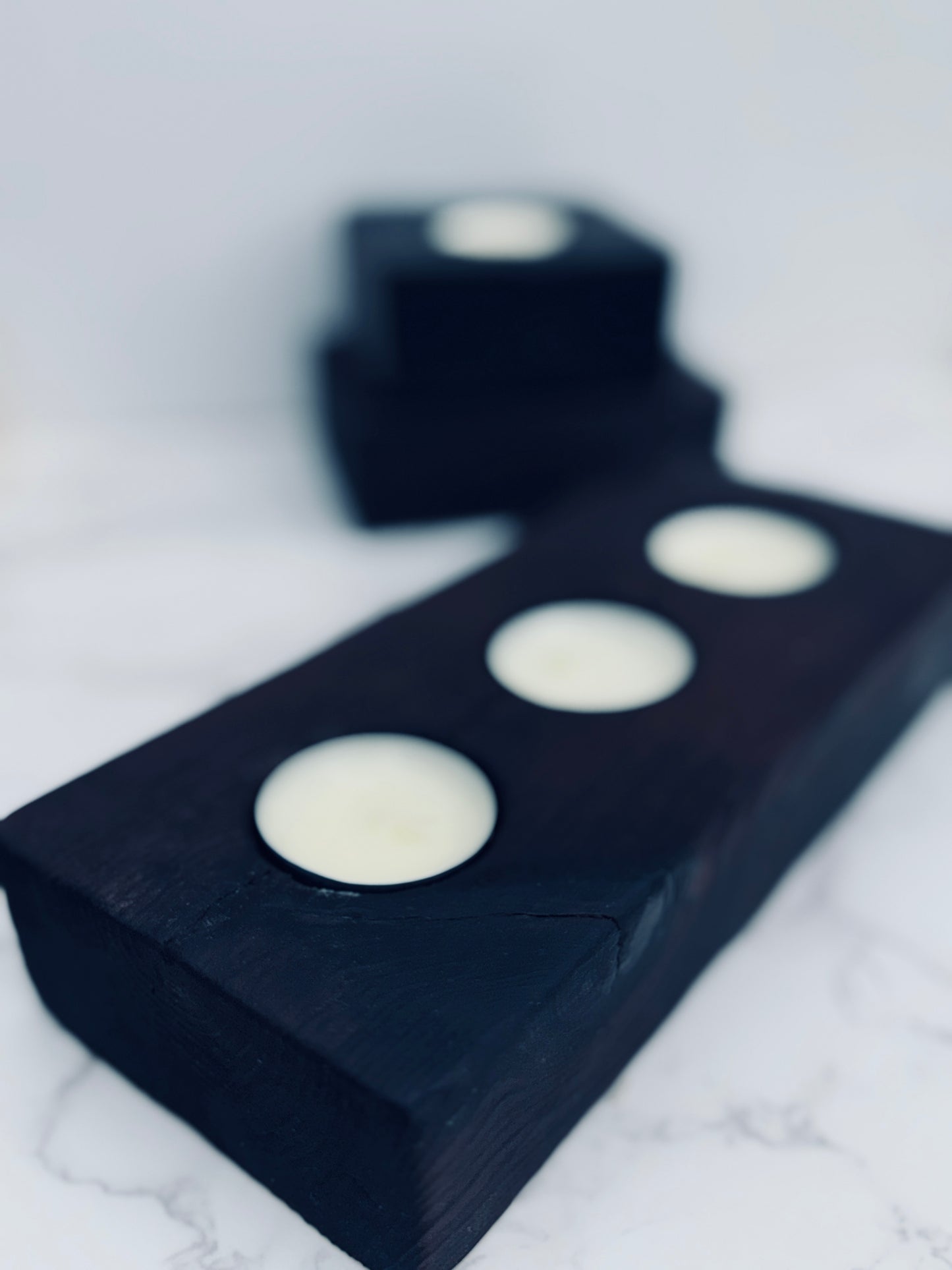 Triple Tea Light Holder – Bold Texture, Timeless Glow