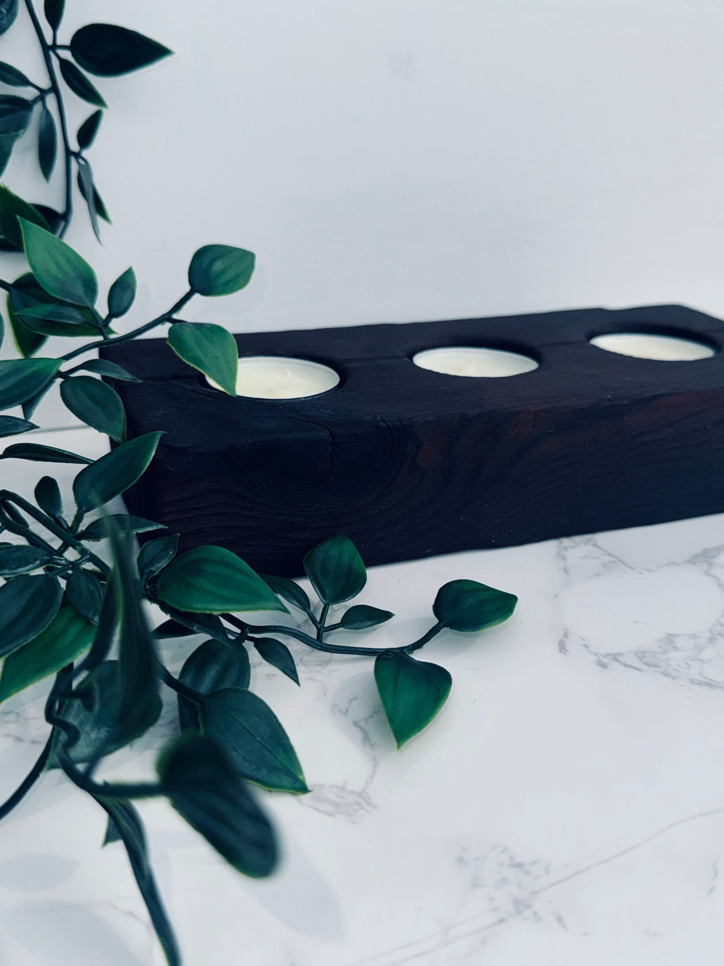 Triple Tea Light Holder – Bold Texture, Timeless Glow